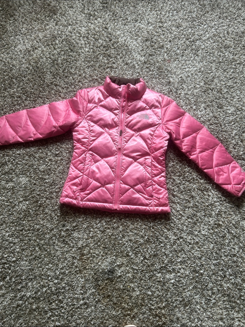 The North Face Girls Pink Quilted Insulated Jacket